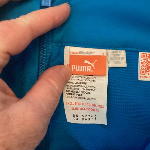 Puma Blue & White Skort Sz 4 - Picture 5 of 6